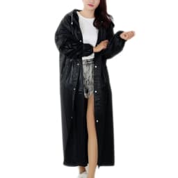 High Quality 1PC EVA Unisex Raincoat Thickened Waterproof Rain Coat Women Men Black Camping Waterproof Rainwear Suit