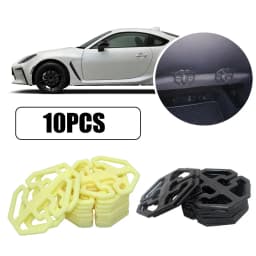 10PCS Car Seat Cover Plum Plate Metal Hook Plastic Card Fixed Chuck Plastic Fastener For Seat Accessories