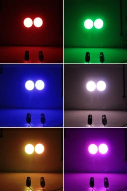 ALIEN 15W RGBW LED Pinspot Beam Spotlights Light DJ Disco Party Holiday Dance Bar Xmas Stage Lighting Effect with Remote Control