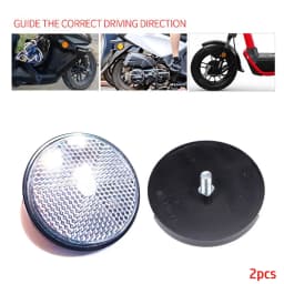 2pcs Circular Reflector Universal Car Trucks Motorcycle Night Reflector Refraction Light Part Motorcycles Accessories