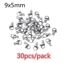 High Quality 316 Stainless Steel DIY Jewelry Making Findings Necklac Earrings Hooks/Jump rings/Lobster Clasp Craft Accessories