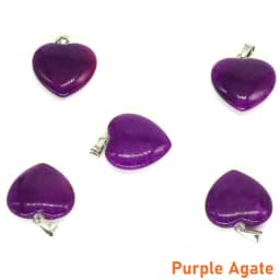 10PC/Set Love Heart Shaped Pendant Natural Stone Rose Quartz Crystal Turquoise Tiger Eye Aventurine Jewelry Making Necklace 20mm