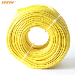 20m 3mm 12 Strands 2000LB UHMWPE Hollow Braid Sailboat Rigging Halyard Towing Winch Rope