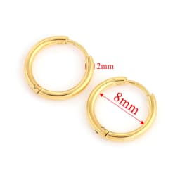 6pcs Stainless Steel Huggie Earring Hoop For Women Jewelry Set for Hypoallergenic Korean Earrings Female Jewelry Accessories