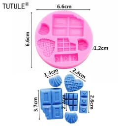 DIY Cartoon Ice Cream Candy Cakes Silicone Mold Handmade Chocolate Crafty Cakes Dessert Decoration Baking Gadgets Mold