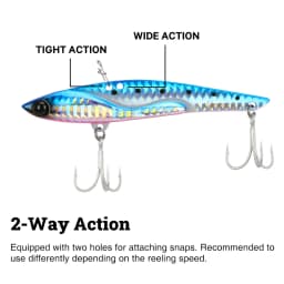 TSURINOYA 35g Teppan VIB Fishing Lure VECTOR DW38-C 105mm Vibration Shore Fishing Long Casting Metal Hard Bait Seabass Flounder