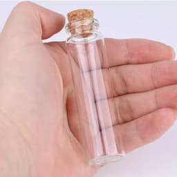 100Pcs 5/8/10/12/15/20ml Empty Mini Glass Bottles with Cork Stoppers Lovely Glass Vials for DIY Craft Wedding Home Party Decor