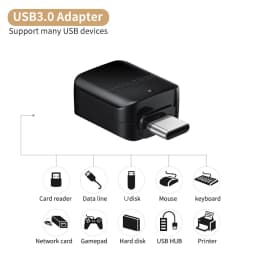 Nku USB C OTG Type-C USB 3.0 Adapter USB A Female To Type-C Male Converter On The Go Adaptor Compatible with Samsung S20/10/9