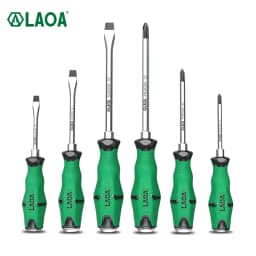 LAOA 1pcs Phillip Screwdriver With Magnetism Slotted Screwdrivers 58HRC Alloy Steel with Tap Function