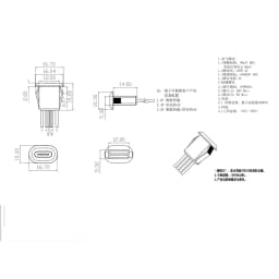 2Pin 4Pin 6Pin USB 2.0 Female Power Jack 2P 4P 6P USB2.0 Charging Port Connector Data Interface with Cable USB Charger Socket