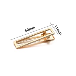 Barrettes Silicone Molds Metal Geometric Hair Clips Epoxy Resin Mold For DIY Resin Hairpin Crafts Jewelry Making Accessorires