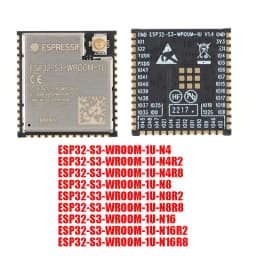 ESP32-S3-WROOM-1U Module, Built-in ESP32S3 Series Chip Wi-Fi+Bluetooth 5.0 Low Energy MCU Module Flash 2MB 8MB