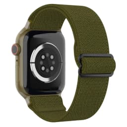 Nylon Loop Strap for Apple Watch 10 Band 46mm 42mm 45mm 44mm 41mm 40mm Adjustable Elastic Bracelet iWatch Series Ultra 9 8 SE 7