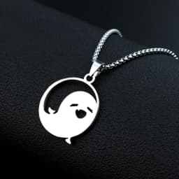 New Genshin Impact Necklace For Teen Punk Anime Cartoon Tartaglia Titanium Steel Necklace Jewelry Accessories For Men Gifts