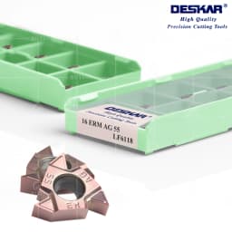 DESKAR 100% Original 16ERM 11W 1.0ISO AG60 16IRM 14W AG55 16IRM 3.0ISO LF6118 Lathe Threading Cutting Inserts