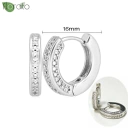 925 Sterling Silver Needle Fashion Small Hoop Earring for Women Mini Round Earrings Party Cartilage Piercing Jewelry Wholesale
