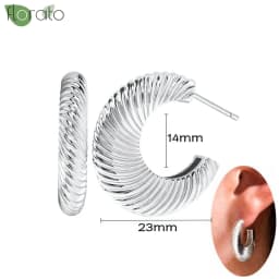 925 Sterling Silver Needle Fashion Small Hoop Earring for Women Mini Round Earrings Party Cartilage Piercing Jewelry Wholesale