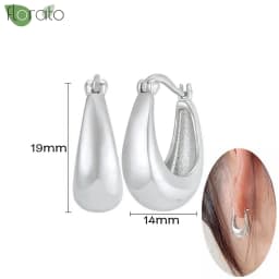 925 Sterling Silver Needle Fashion Small Hoop Earring for Women Mini Round Earrings Party Cartilage Piercing Jewelry Wholesale