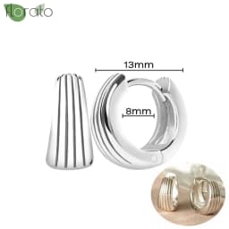 925 Sterling Silver Needle Fashion Small Hoop Earring for Women Mini Round Earrings Party Cartilage Piercing Jewelry Wholesale