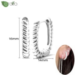 925 Sterling Silver Needle Fashion Small Hoop Earring for Women Mini Round Earrings Party Cartilage Piercing Jewelry Wholesale