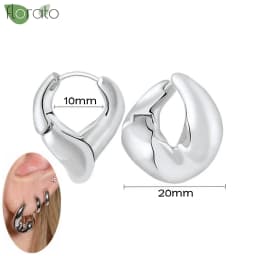 925 Sterling Silver Needle Fashion Small Hoop Earring for Women Mini Round Earrings Party Cartilage Piercing Jewelry Wholesale