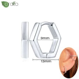 925 Sterling Silver Needle Fashion Small Hoop Earring for Women Mini Round Earrings Party Cartilage Piercing Jewelry Wholesale