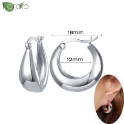 925 Sterling Silver Needle Fashion Small Hoop Earring for Women Mini Round Earrings Party Cartilage Piercing Jewelry Wholesale