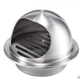 60 Mm ~ 200 Mm Stainless Steel Exhaust Hood, Wall Vent Cap, Air Vent Bull Nose Bathroom Extractor Outlet Grille Louvres