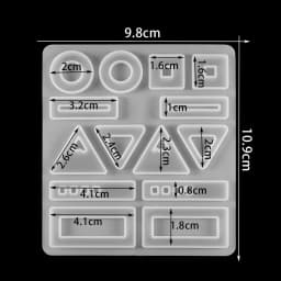 Earring Pendant Silicone Mold Epoxy Resin Jewelry Making Molds Heart Leaves Moon DIY Charms Pendant Mould Creative Jewelry Craft