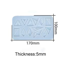 Earring Pendant Silicone Mold Epoxy Resin Jewelry Making Molds Heart Leaves Moon DIY Charms Pendant Mould Creative Jewelry Craft