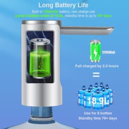 Electric Water Gallon Pump Automatic Smart Water Pump 19 Liters Bottle Foldable Desktop Rechargeable Drinking Water Dispenser