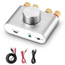 Woopker Digital Audio Amplifier X24 Tpa3116 50Wx2 Hifi Stereo Home Audio Receiver Power AMP Bluetooth 5.0 Sound Amplifiers