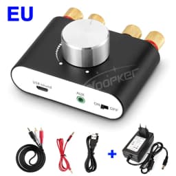 Woopker Digital Audio Amplifier X24 Tpa3116 50Wx2 Hifi Stereo Home Audio Receiver Power AMP Bluetooth 5.0 Sound Amplifiers
