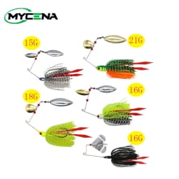 Mycena 16G&18G&21G Spinner Bait Bass Jig Chatter Bait Fishing Lure Chatterbait Fishing Kit Wobblers for Bass Fishing Tackle