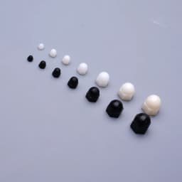 10pcs/50pcs M3 M4 M5 M6 M8 M10 M12 Black and white plastic nuts with nylon cover hexagon nuts