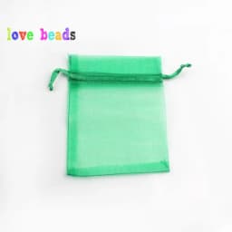 50pcs 7x9 9x12 10x15 13x18cm Gift Organza Bags Drawable Wedding Party Decoration Gift Bags Display Packaging Jewelry Pouches
