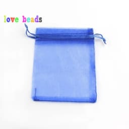 50pcs 7x9 9x12 10x15 13x18cm Gift Organza Bags Drawable Wedding Party Decoration Gift Bags Display Packaging Jewelry Pouches