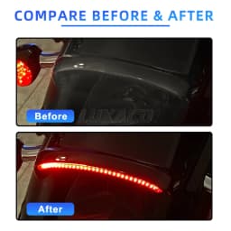 For Harley Softail Fat Bob FXFBS 114 FXFB 2018-2022 Motorcycle LED Rear Fender Taillight Turn Signal Running Light Lamp Parts