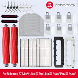 For Roborock S7 MaxV Ultra S7 Pro Ultra Accessories S7 MaxV Plus Main Side Brush Mop Hepa Filter Dust Bag Robot Vacuum Cleaner