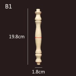 Wooden Spindle Cavered Bridge Column Applique Wood Small Gourd Pillars Wine Fence Home Decoration Accessories Cabinet Support