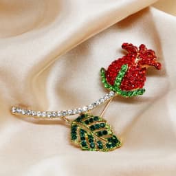 Vintage Orchid Rhinestone Brooch Women High-end Luxury Jewelry Niche Design Exquisite Corsage Accessories Lady Party Banquet Pin