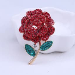 Vintage Orchid Rhinestone Brooch Women High-end Luxury Jewelry Niche Design Exquisite Corsage Accessories Lady Party Banquet Pin