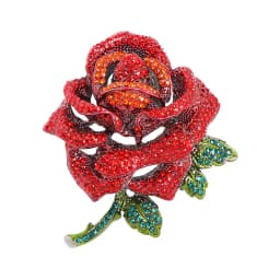 Vintage Orchid Rhinestone Brooch Women High-end Luxury Jewelry Niche Design Exquisite Corsage Accessories Lady Party Banquet Pin