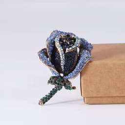Vintage Orchid Rhinestone Brooch Women High-end Luxury Jewelry Niche Design Exquisite Corsage Accessories Lady Party Banquet Pin