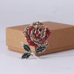 Vintage Orchid Rhinestone Brooch Women High-end Luxury Jewelry Niche Design Exquisite Corsage Accessories Lady Party Banquet Pin