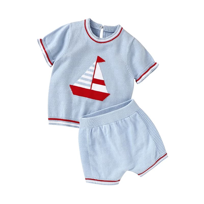 Short Sleeve Super Soft Tops With Short Pants Baby Two Pieces Clothing Sets Lovely Toddler Tops And Bottoms Infant Seperates