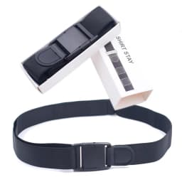 Black Shirt Stay Belt for Men Women Keep Shirt Tucked In Adjustable Elastic Non-slip Wrinkle-Proof Shirt Holder Strap Lock Belt