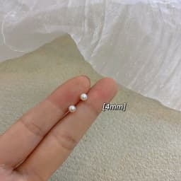 Round Ball Imitation Pearl Stud Earring for Women European Style Sweet Temperament Ear Jewelry Accessories Wedding Friend Gift