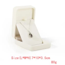 High Quality Beige Velvet Jewelry Box Ring Earring Holder Pendant Necklace Container Jewelry Storage Box