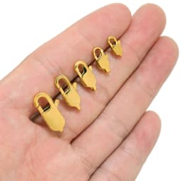 10Pcs Stainless Steel Rectangle Lobster Clasps Necklace Hooks Bracelets Connector Findings DIY Chains Jewelry Making Supplies